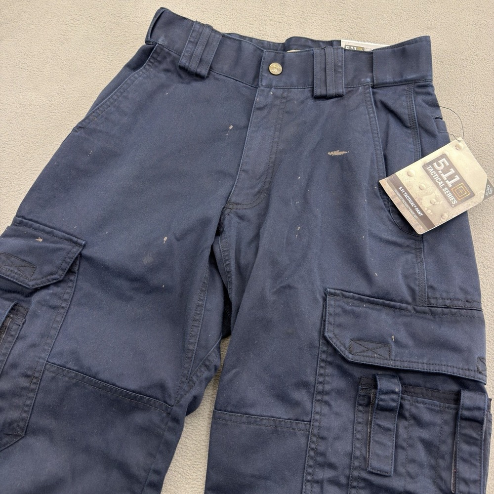 NWT The Original 5.11 Tactical Pants Mens 28x32 Fire Navy Relaxed 74251 READ